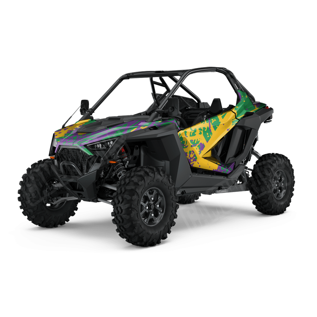 Tire Splatter Mardi Gras Side by Side UTV Camo Vinyl Wrap