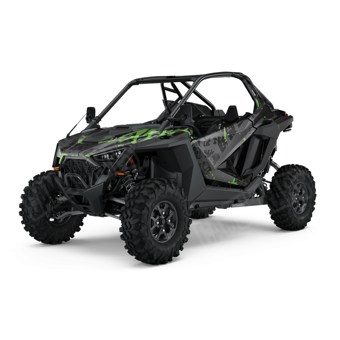 Tire Splatter Metro Green Side by Side UTV Camo Vinyl Wrap