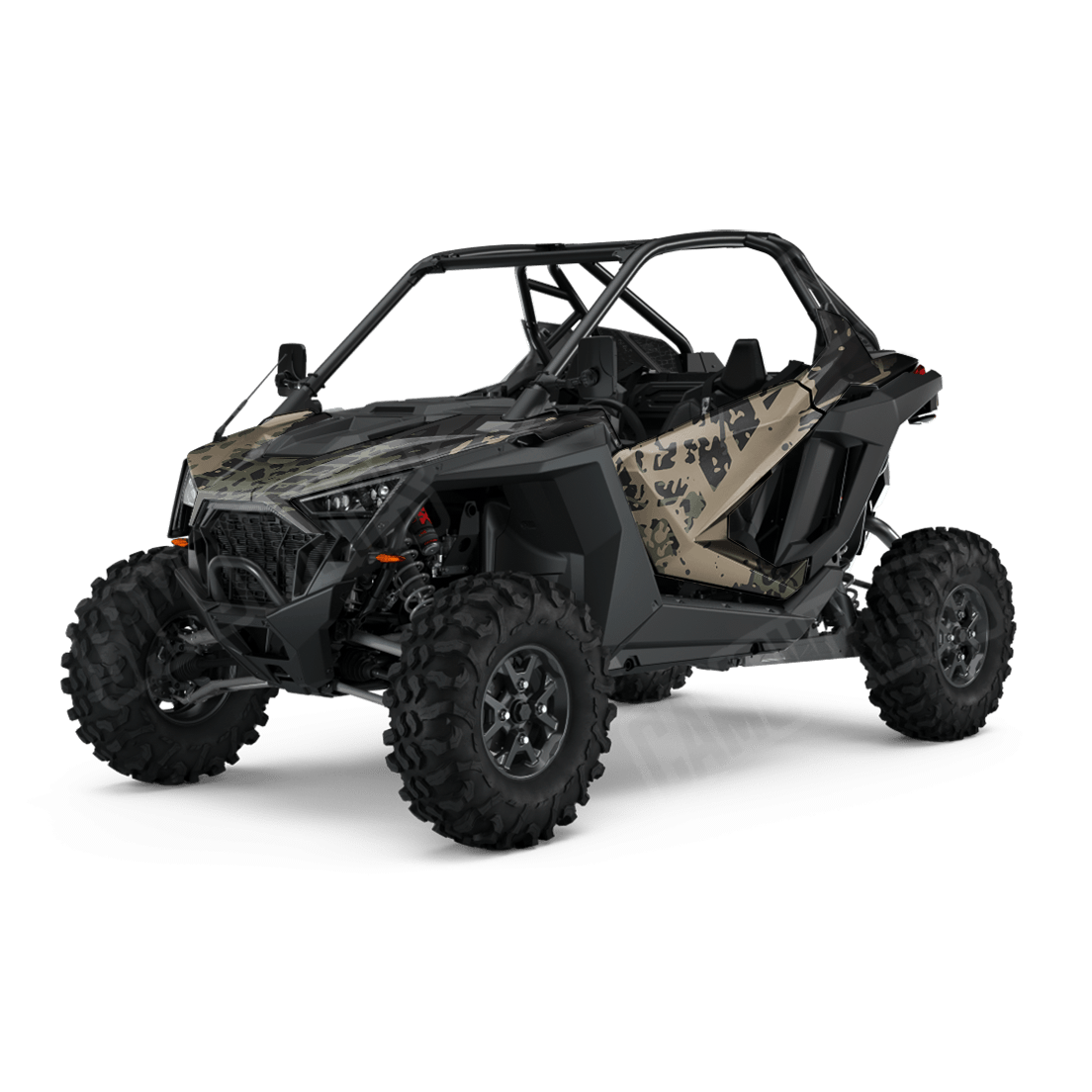 Tire Splatter Militant Charcoal Side by Side UTV Camo Vinyl Wrap