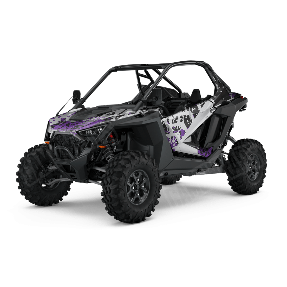 Tire Splatter Purple Tiger Side by Side UTV Camo Vinyl Wrap