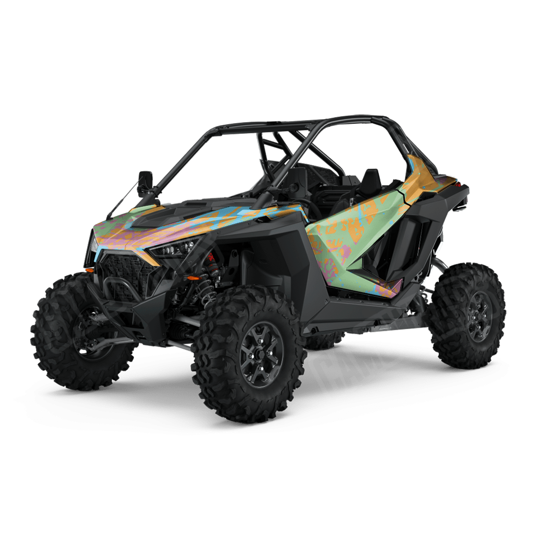 Tire Splatter Sherbert Side by Side UTV Camo Vinyl Wrap