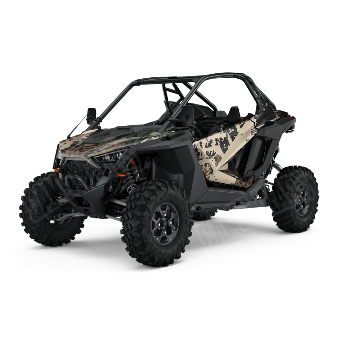 Tire Splatter Woodland Side by Side UTV Camo Vinyl Wrap
