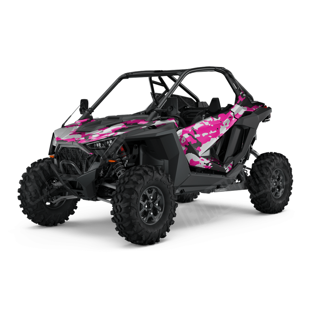 Treetop Magenta Tiger Side by Side UTV Camo Vinyl Wrap
