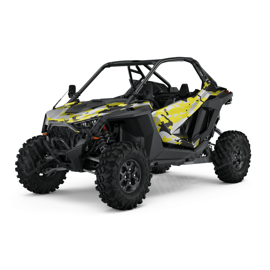 Treetop Yellow Tiger Side by Side UTV Camo Vinyl Wrap