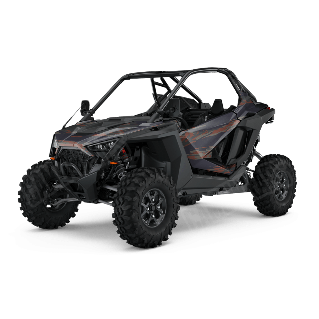 Vietnam Tiger Stripe Blue Copper Side by Side UTV Camo Vinyl Wrap