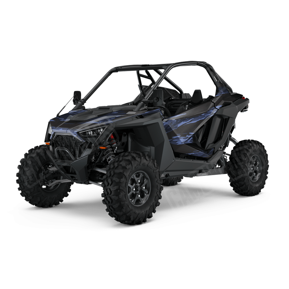 Vietnam Tiger Stripe Blue Midnight Side by Side UTV Camo Vinyl Wrap