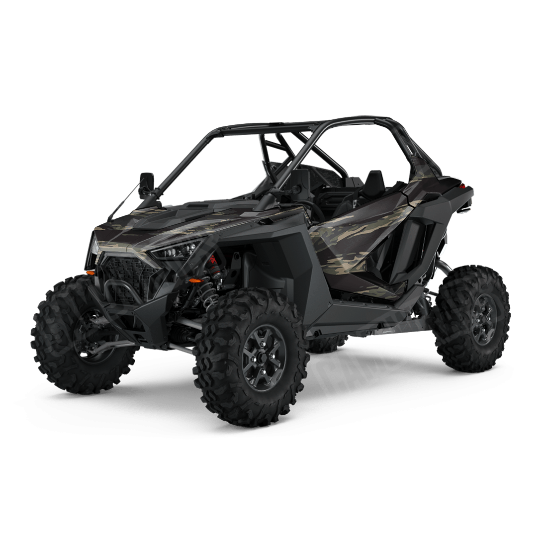 Vietnam Tiger Stripe Militant Charcoal Side by Side UTV Camo Vinyl Wrap