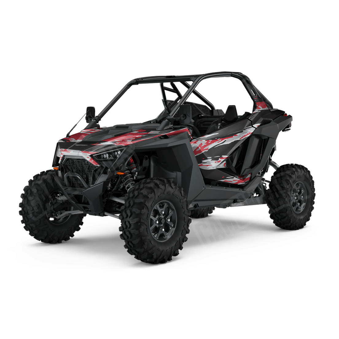 Vietnam Tiger Stripe Red Tiger Side by Side UTV Camo Vinyl Wrap