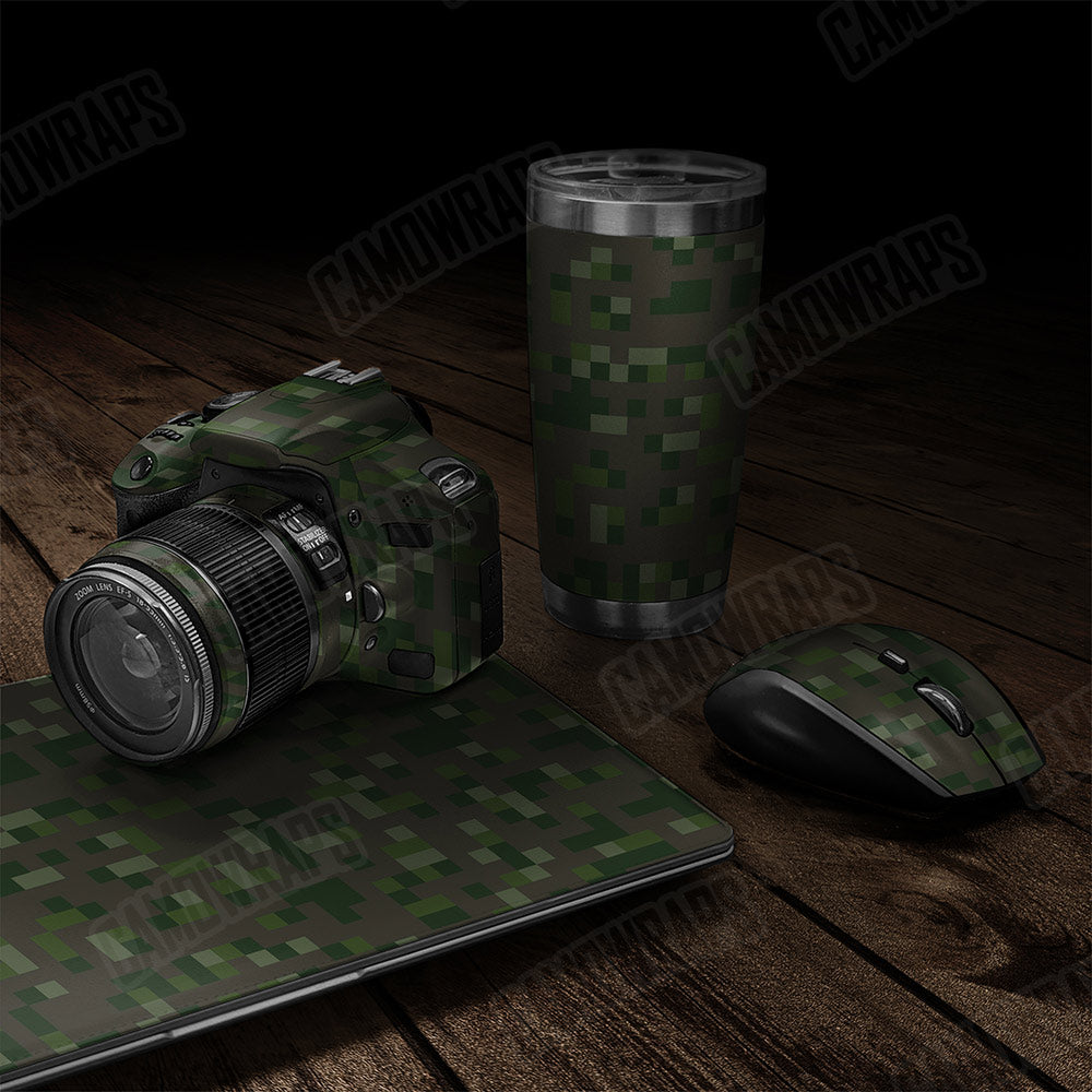Pixel Army Dark Green Gear Skin Vinyl Wrap