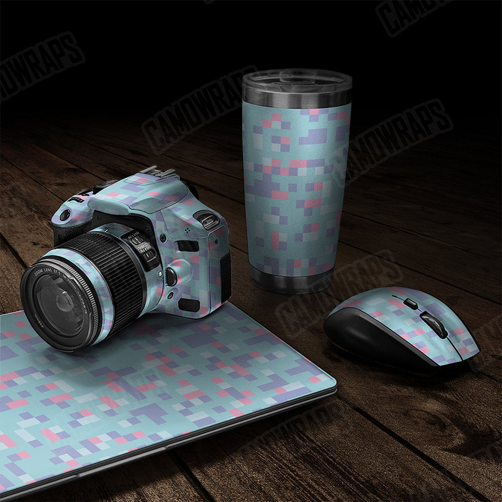 Pixel Cotton Candy Gear Skin Vinyl Wrap