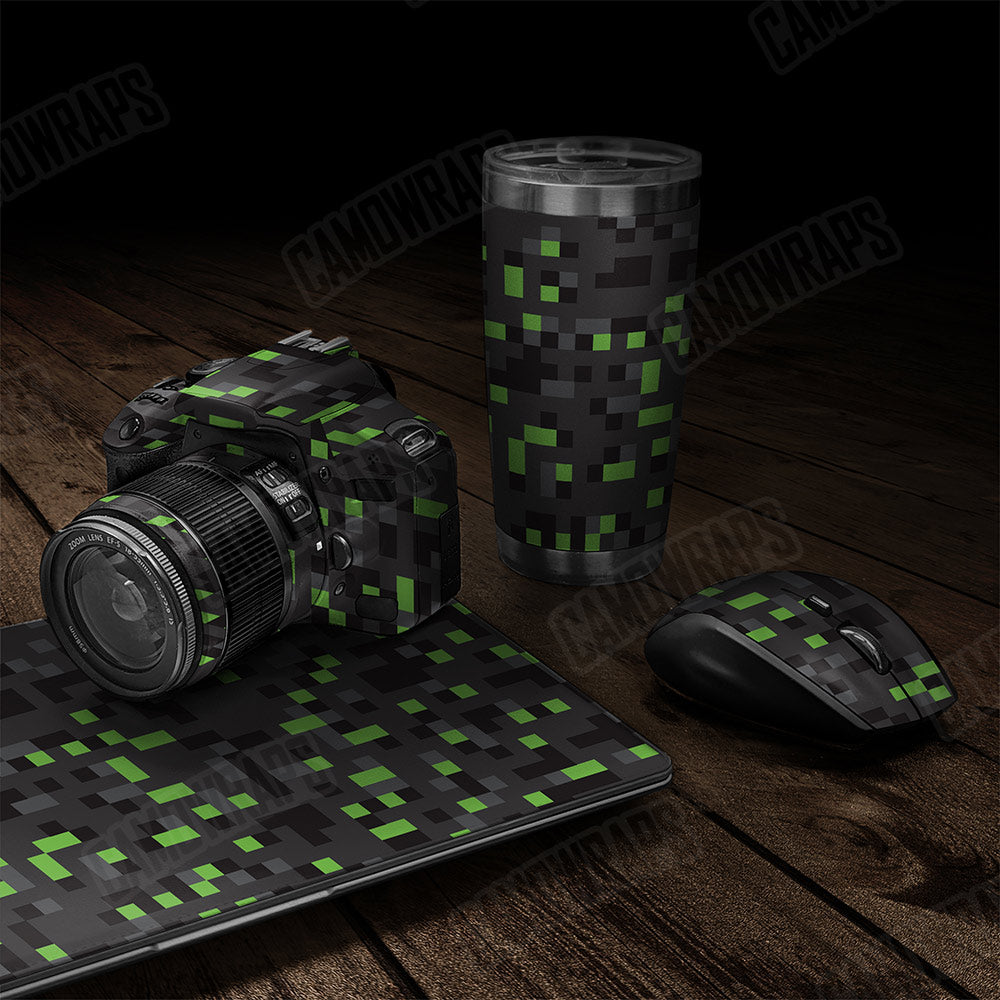 Pixel Metro Green Gear Skin Vinyl Wrap