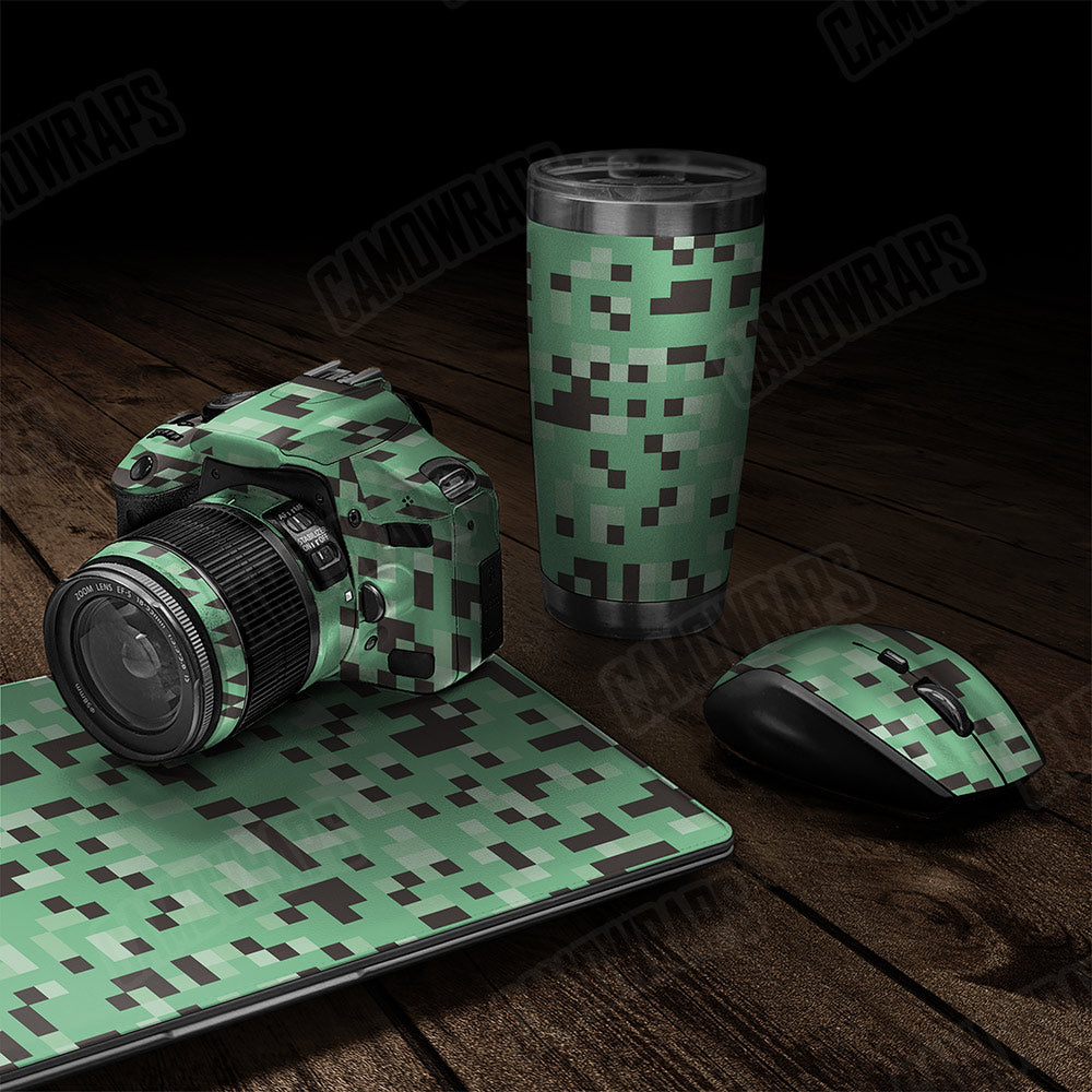 Pixel Mint Chocolate Chip Gear Skin Vinyl Wrap