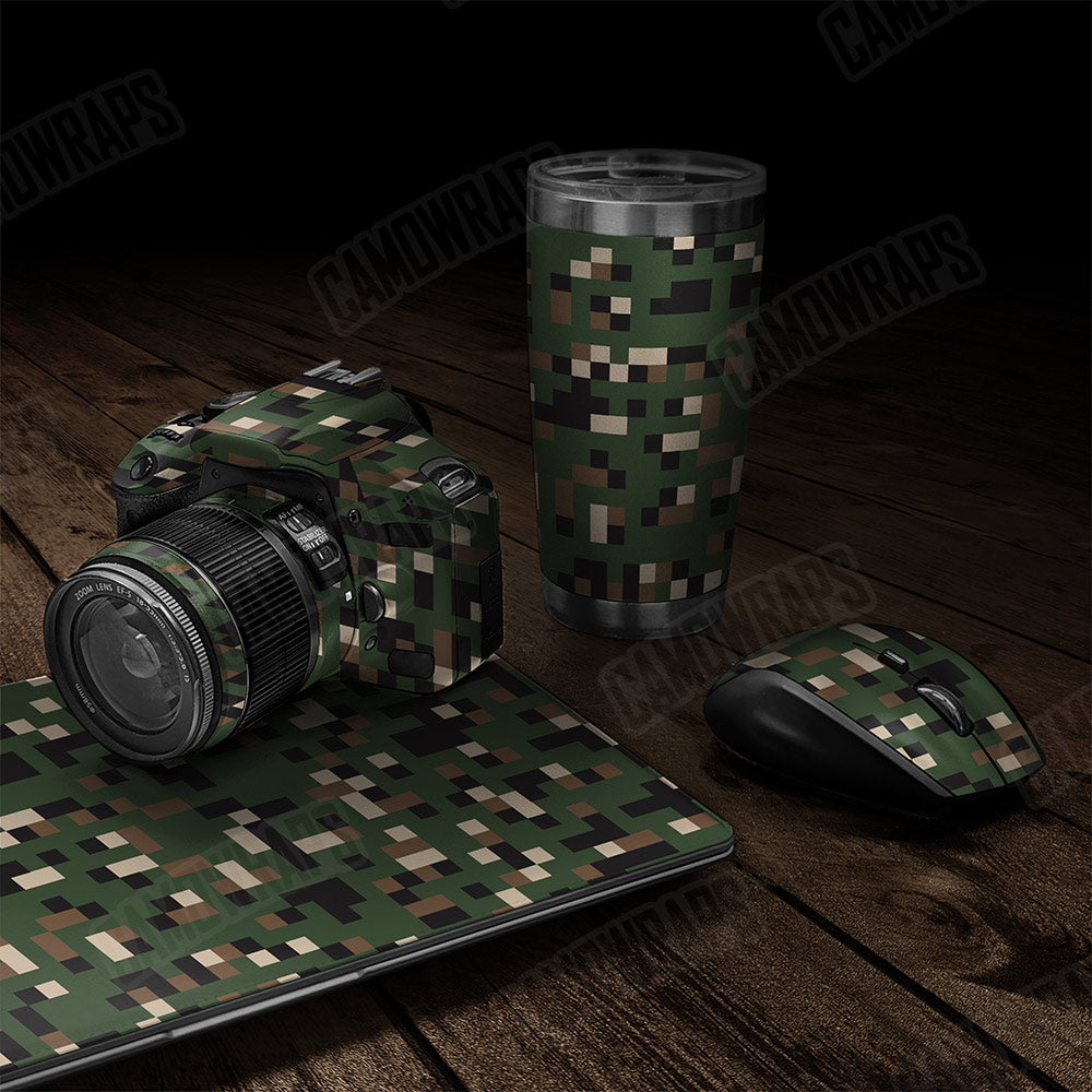 Pixel Woodland Gear Skin Vinyl Wrap
