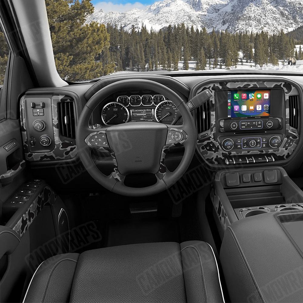 Old School Duck Midnight Car Interior Skins