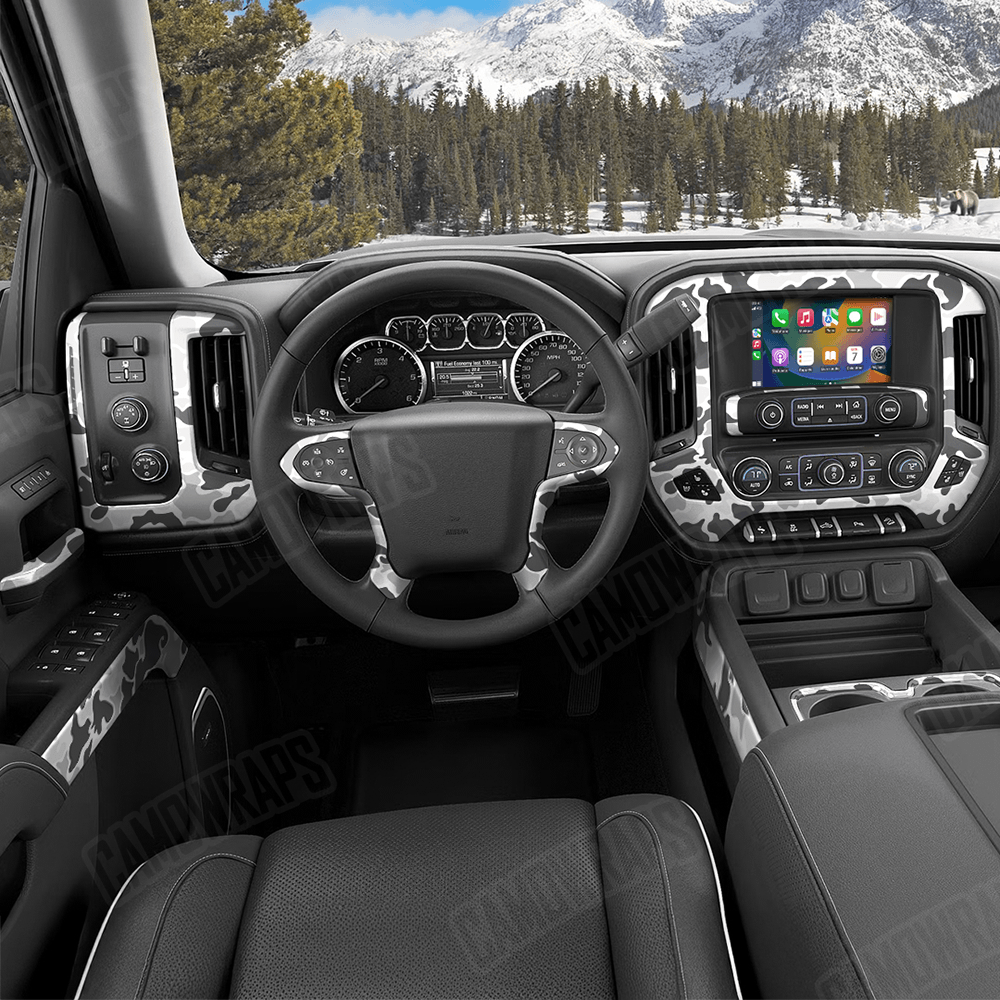 Old School Duck Snow Car Interior Skins