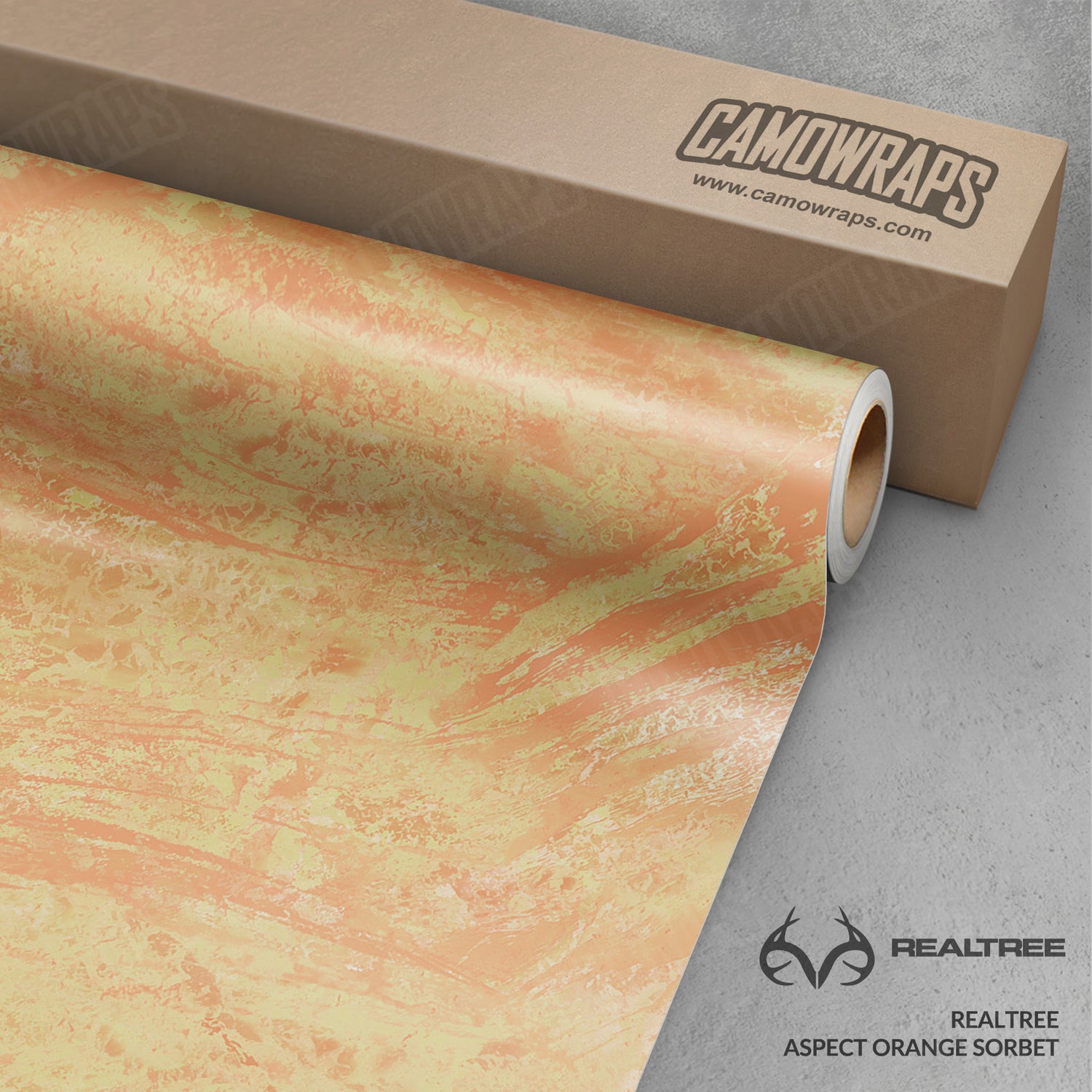Realtree Aspect Orange Sorbet Camo Vinyl Wrap