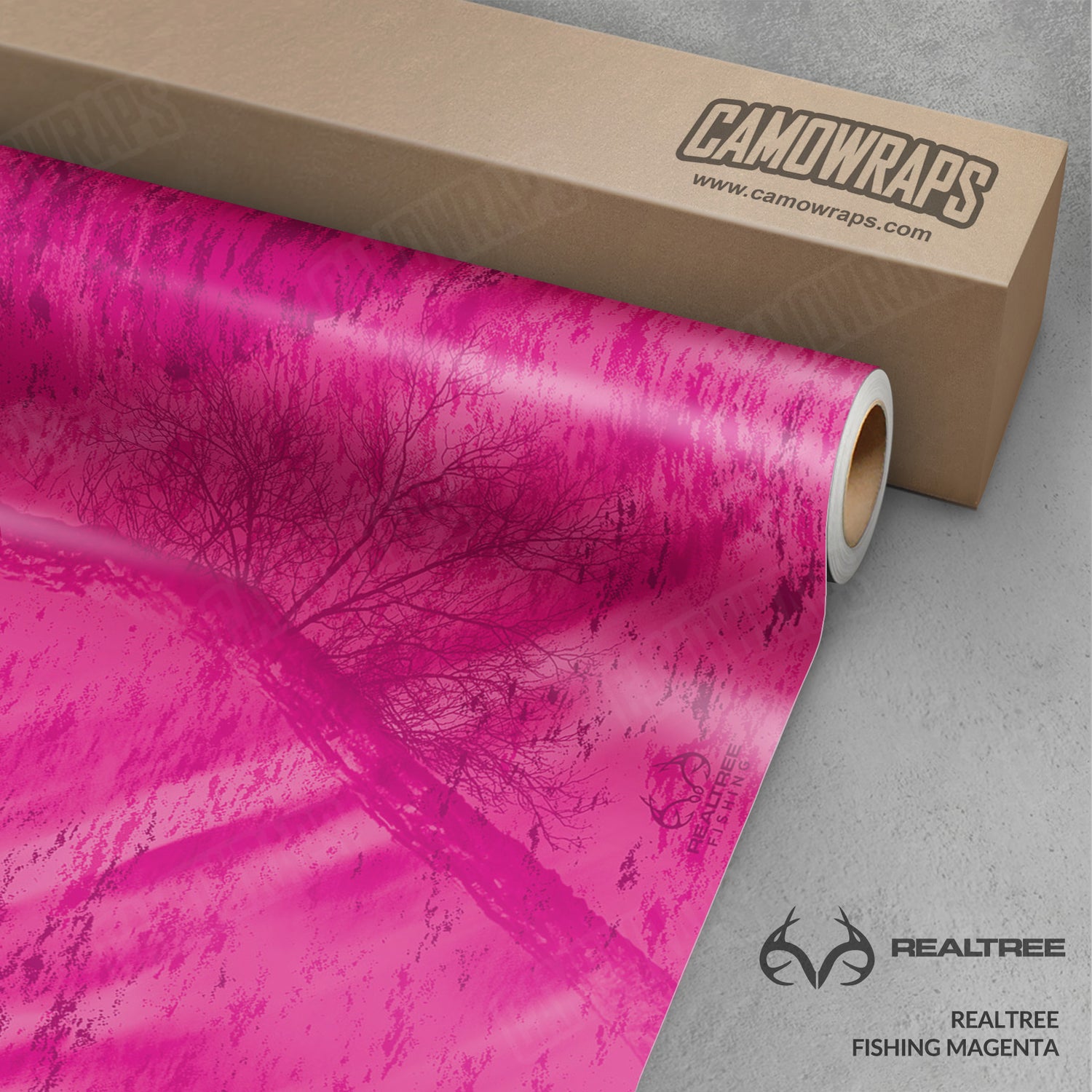 Realtree Fishing Magenta Camo Vinyl Wrap