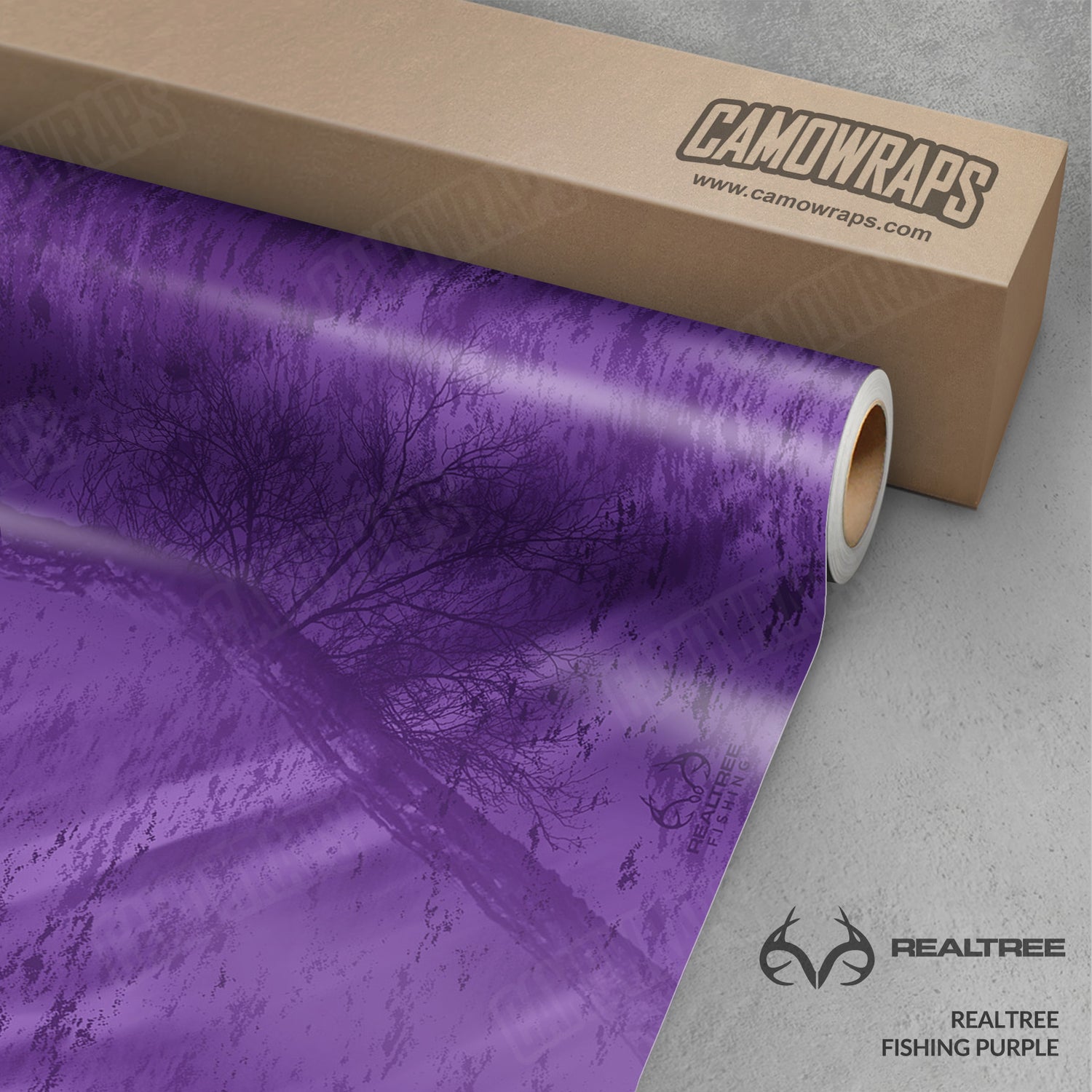 Realtree Fishing Purple Camo Vinyl Wrap
