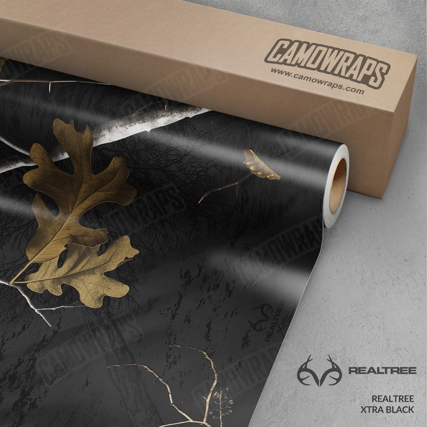 Realtree XTRA Colors Black Camo Vinyl Wrap