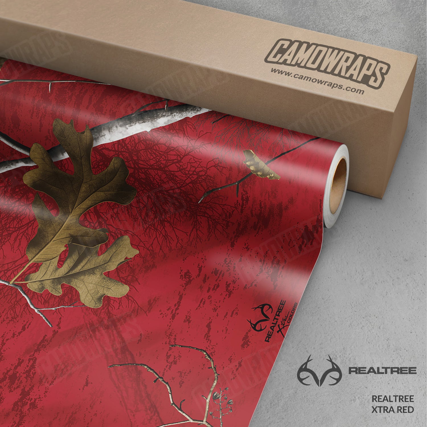 Realtree XTRA Colors Red Camo Vinyl Wrap
