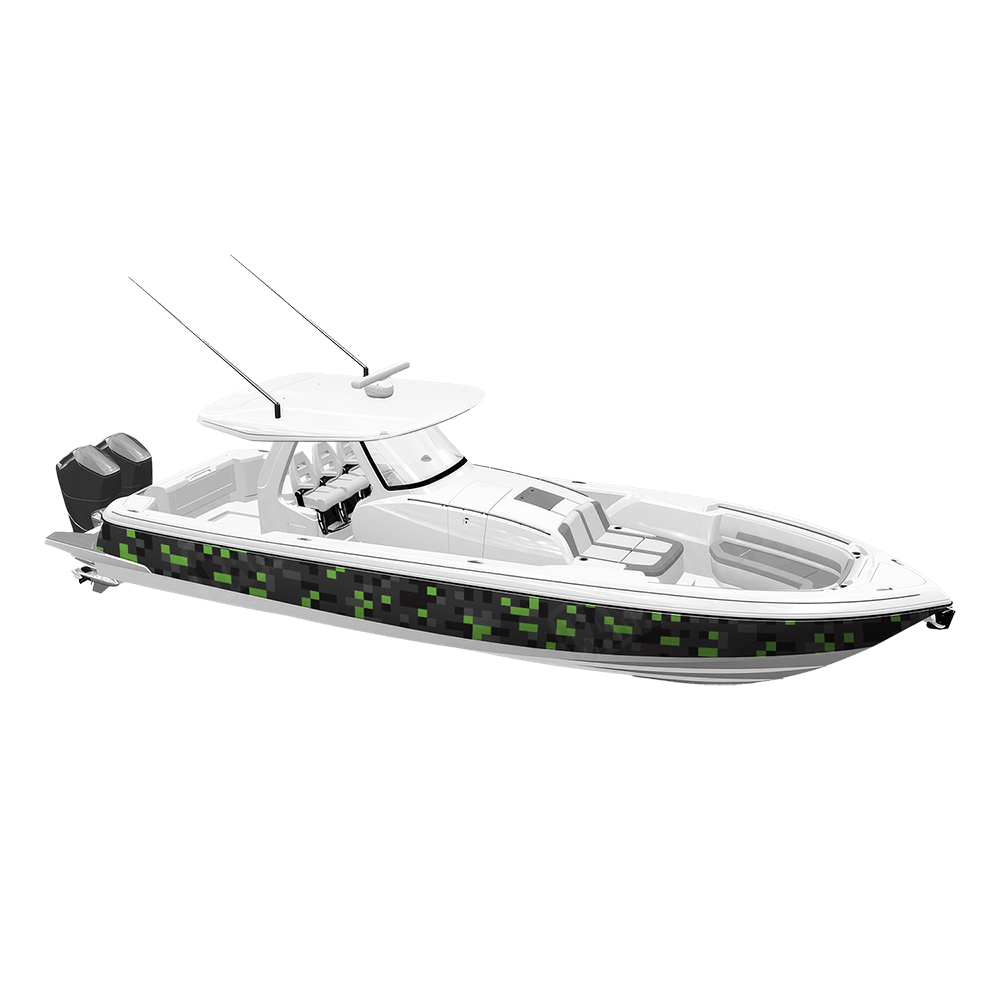 Pixel Metro Green Yacht Wraps