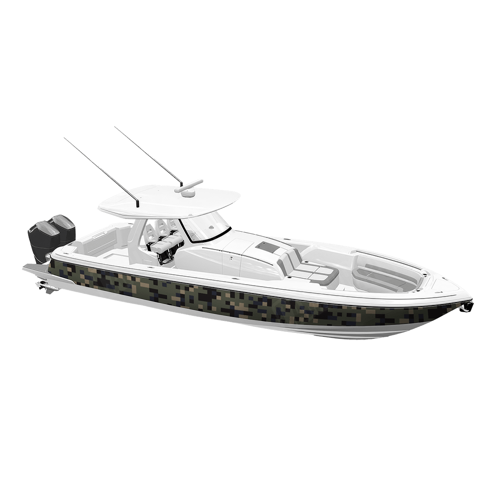 Pixel Militant Blue Yacht Wraps