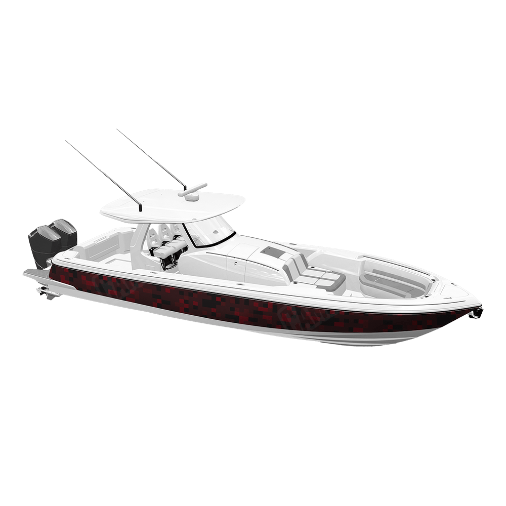 Pixel Vampire Red Yacht Wraps