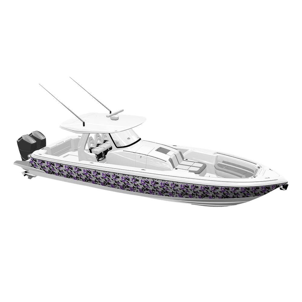 Old School Duck Purple Tiger Yacht Wraps