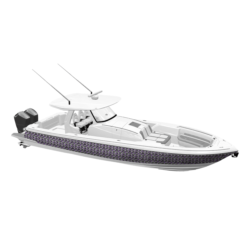 Old School Duck Purple Tiger Yacht Wraps