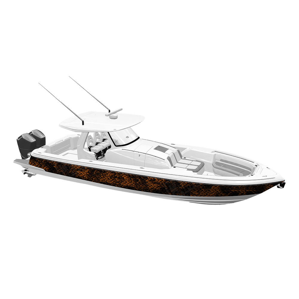 Skull Orange Yacht Wraps